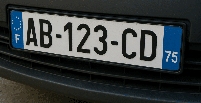 dernière plaque d'immatriculation attribuée